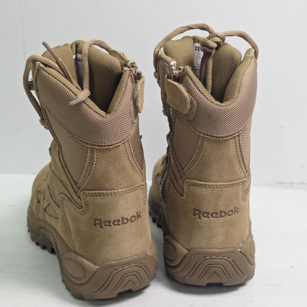 Reebok 8" Rapid Response RB Tactical Boot Coyote Side Zip Comp Toe 8" Sz 7 M - Picture 8 of 13